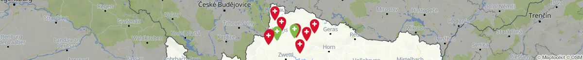 Kartenansicht für Apotheken-Notdienste in der Nähe von Pfaffenschlag bei Waidhofen a.d.Thaya (Waidhofen an der Thaya, Niederösterreich)